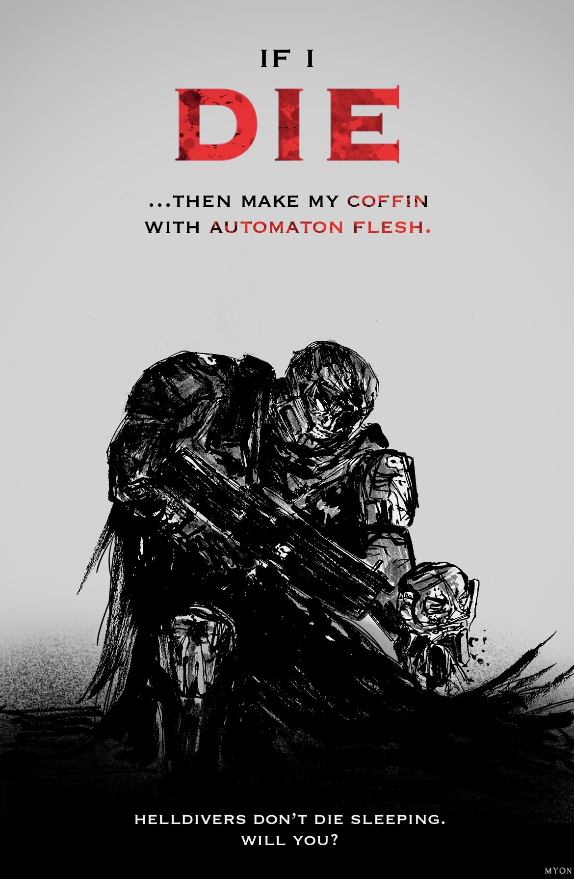 Myoeni Helldivers 2 Poster Illustrations Myoeni Helldivers 2 Poster Illustrations