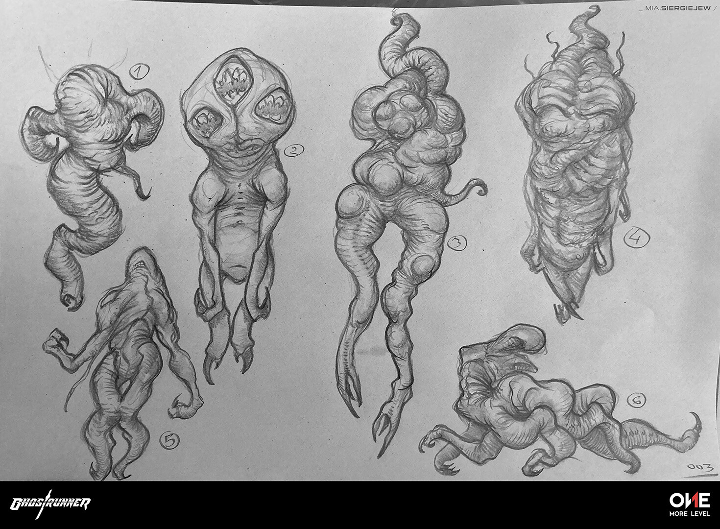 Early, rough sketches, before I went into 3D. Sheet 003