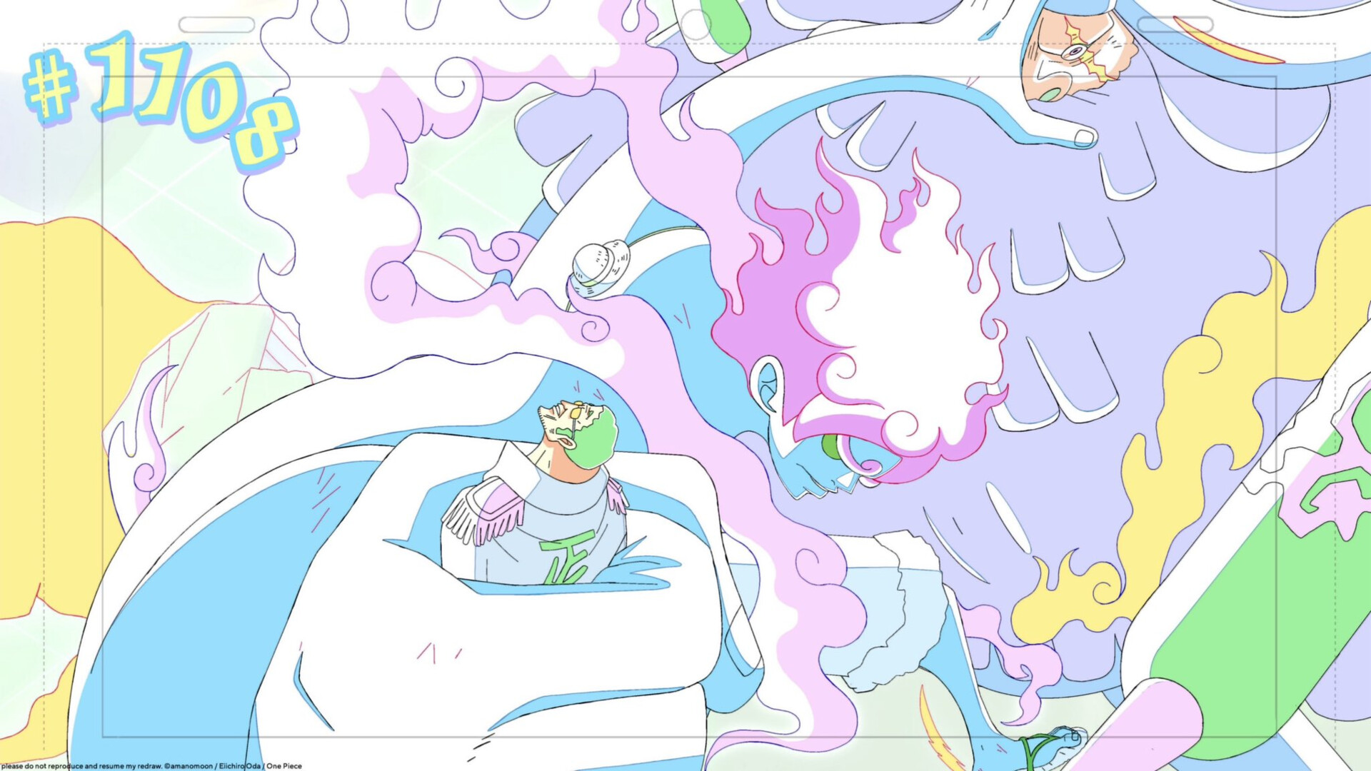 ArtStation - One Piece Chapter 1108 ( Process Genga )