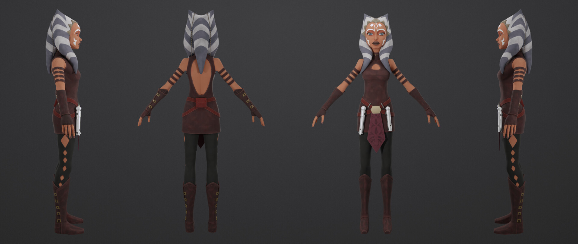 асока тано 3d ArtStation - Star Wars The Clone Wars Ahsoka Tano 3D Model