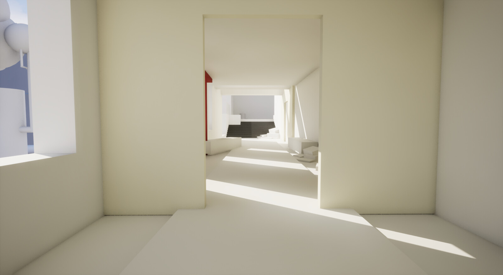 beginning of room areas