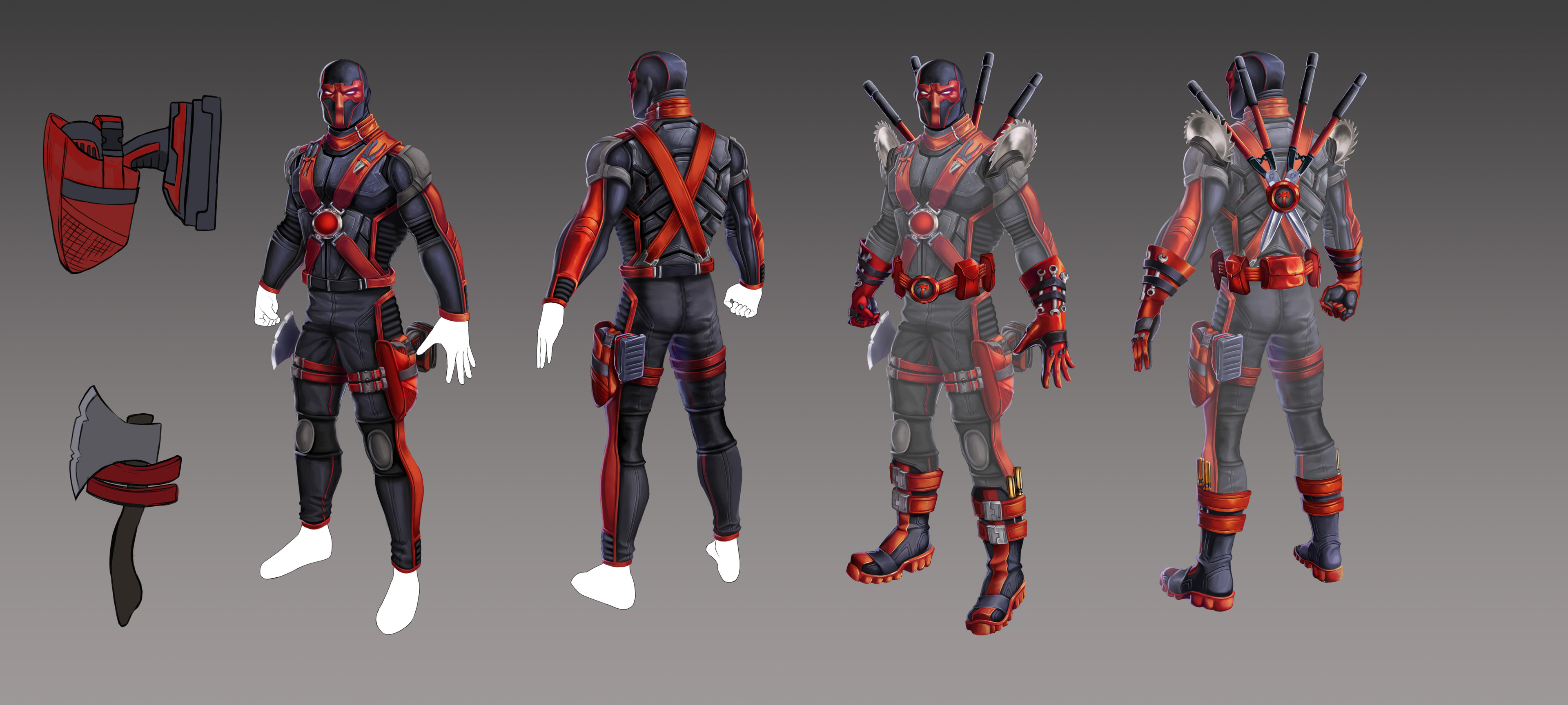Red Tool Male gearsuit
