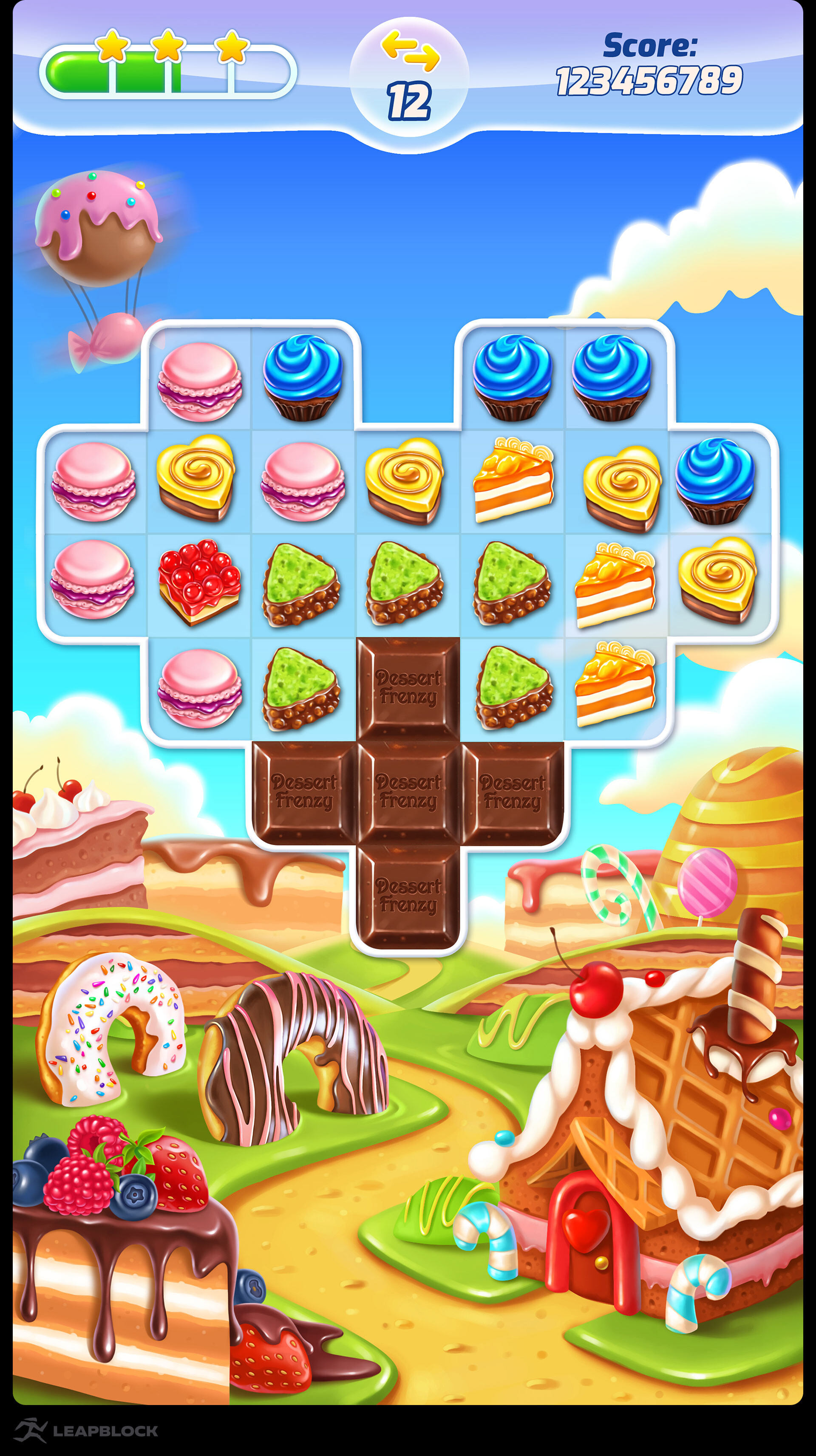 LeapBlock Match 3 Candy Mobile Game