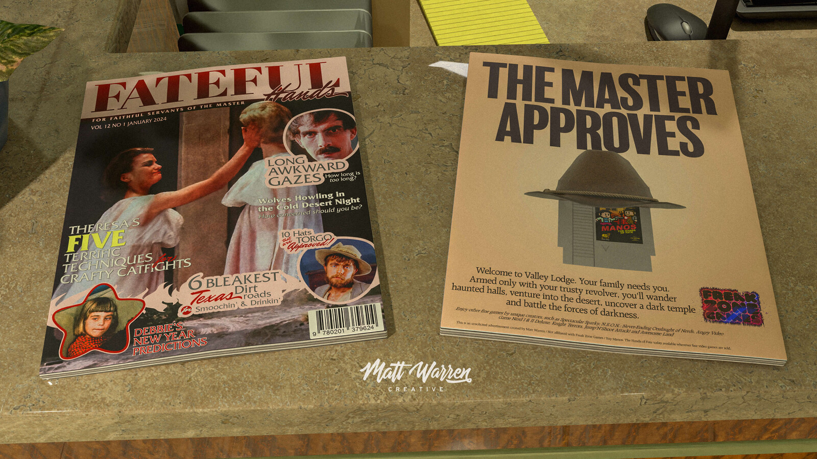 Fateful Hands (Fake Magazine Mockup)
