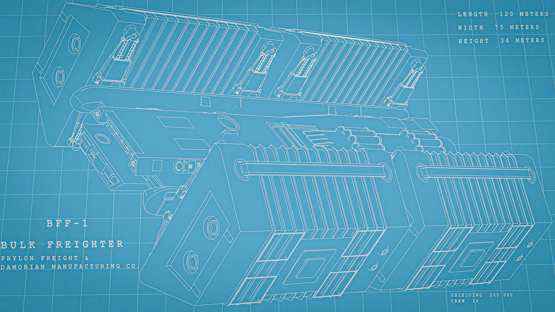 ArtStation - Bulk Freighter Blueprint