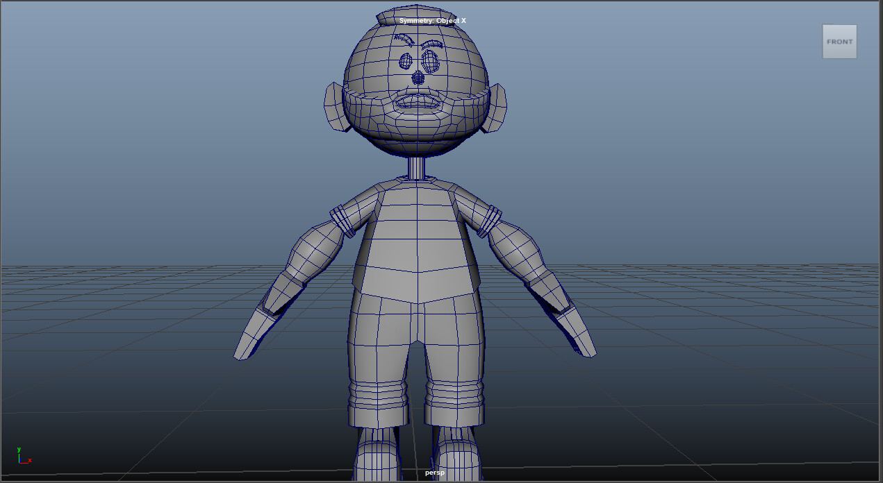 Simple Character Model w/UVs