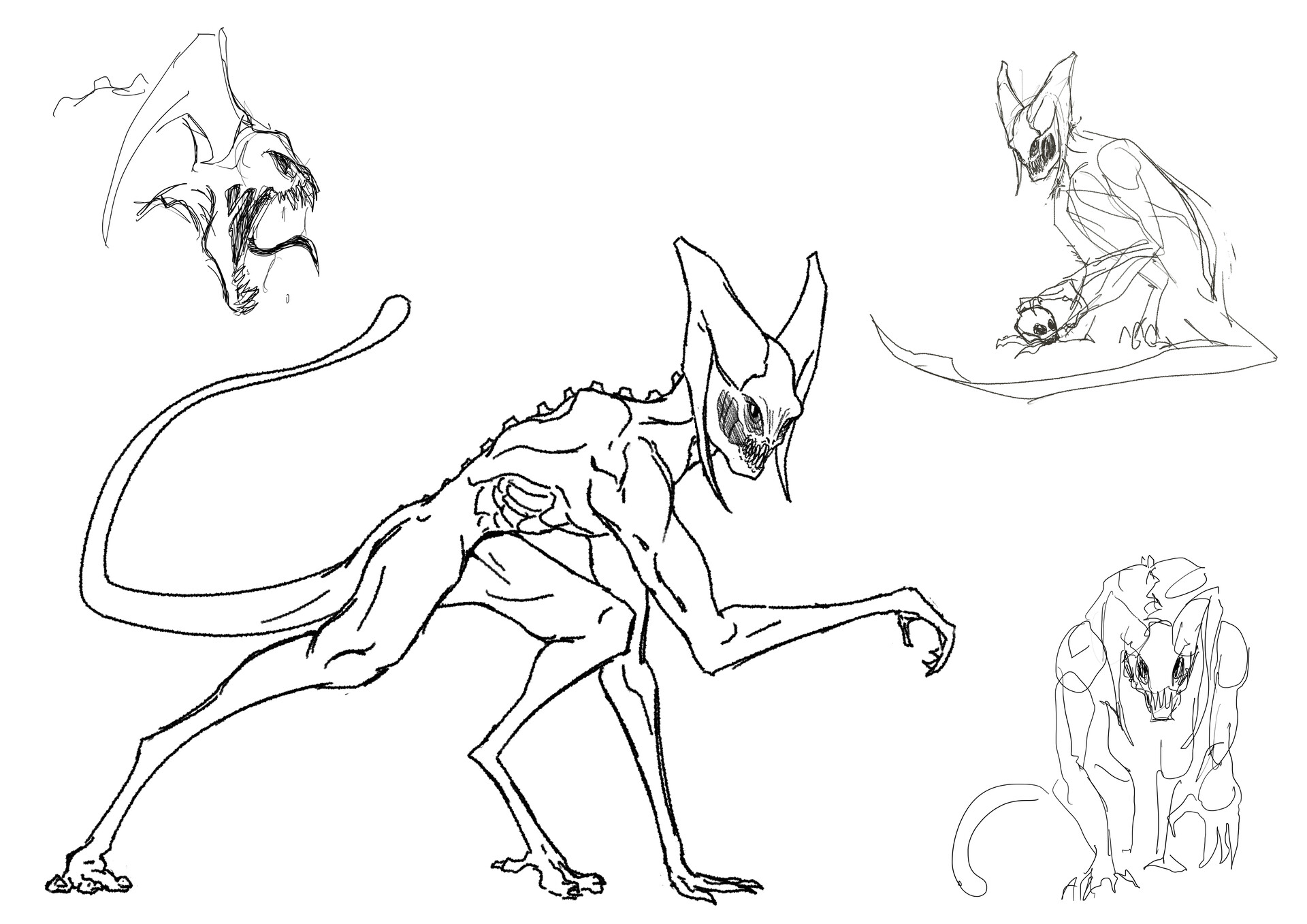 ArtStation - Creature design sketches