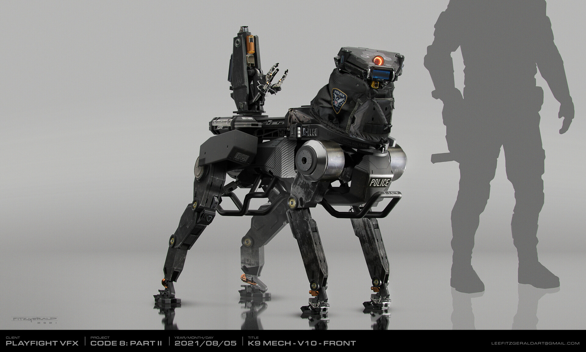 ArtStation - Code 8: Part II - K9 Robot ArtStation - Code 8: Part II - K9 Robot