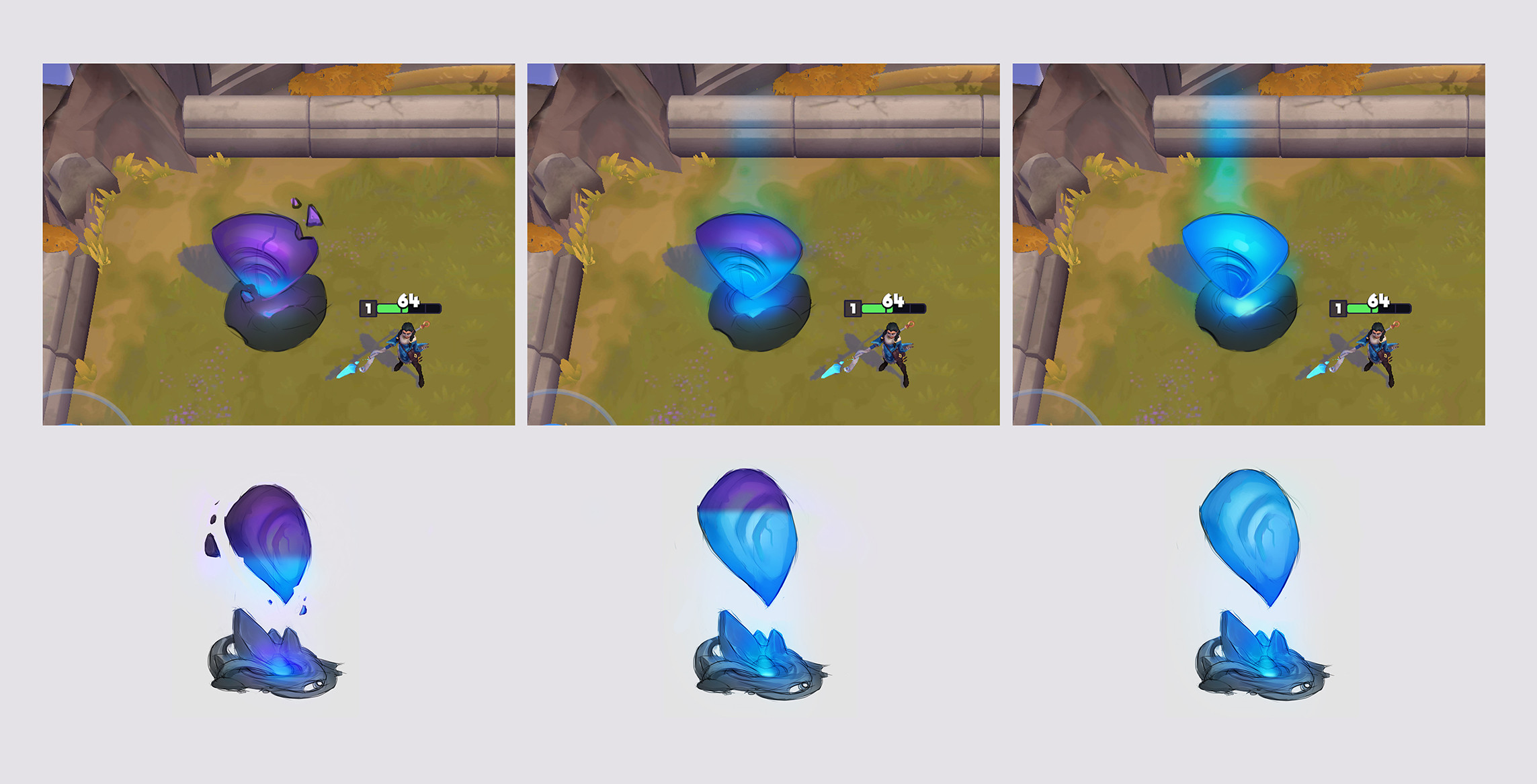 Heart of the Island - Game view mockups