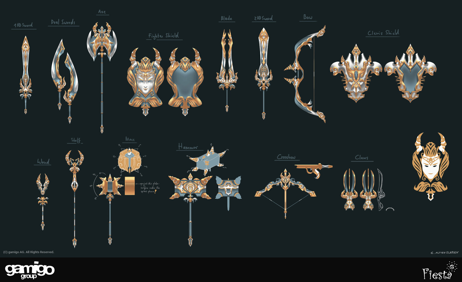 Apolineś Weapons