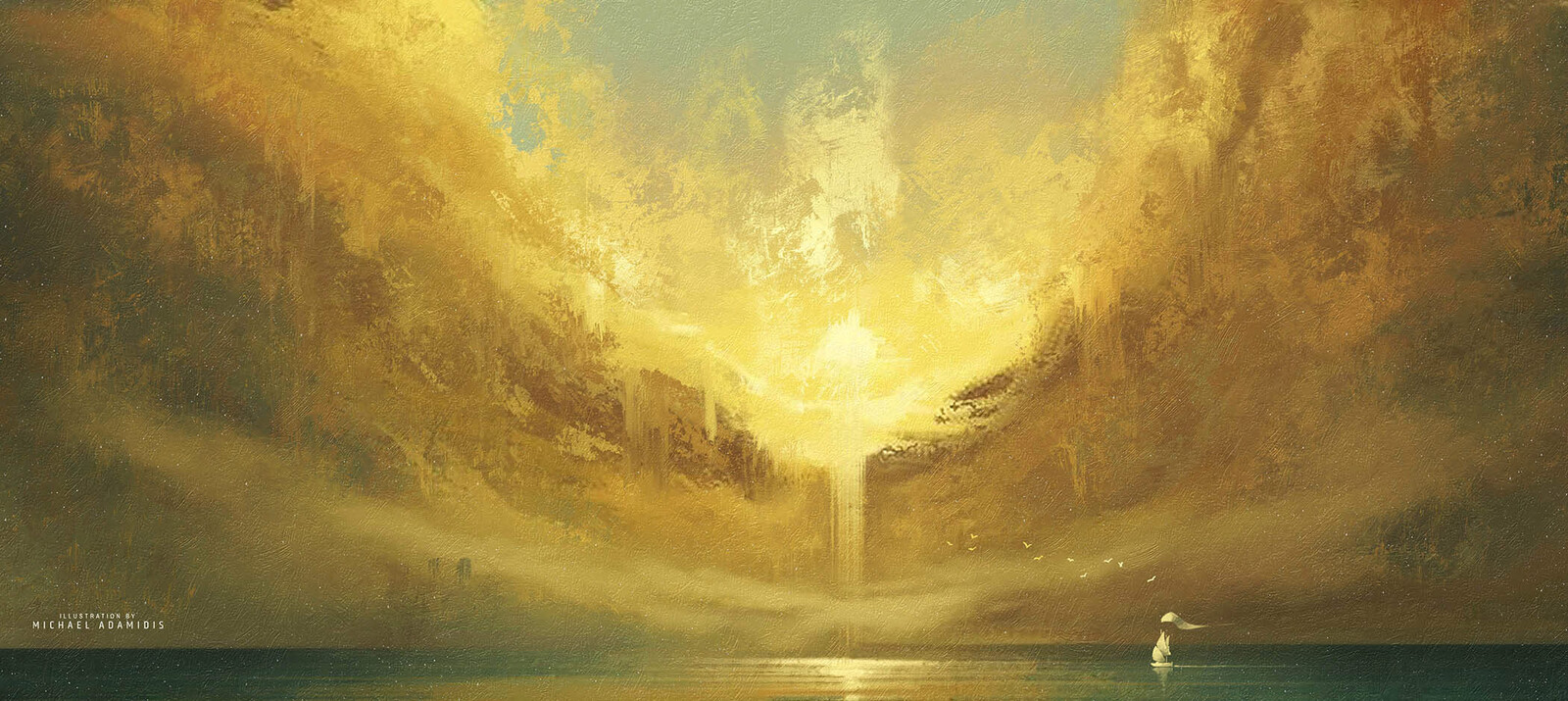 Concept Art - Sun Pooring out Light on Earth