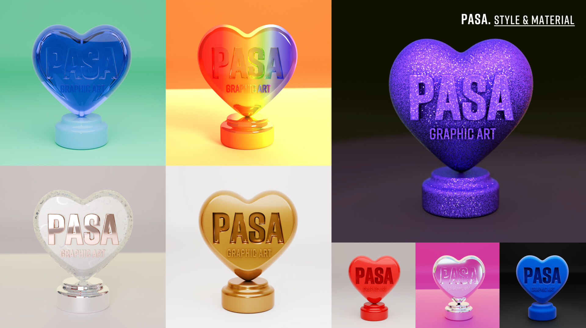 ArtStation - PASA graphic Material Rendering TEST