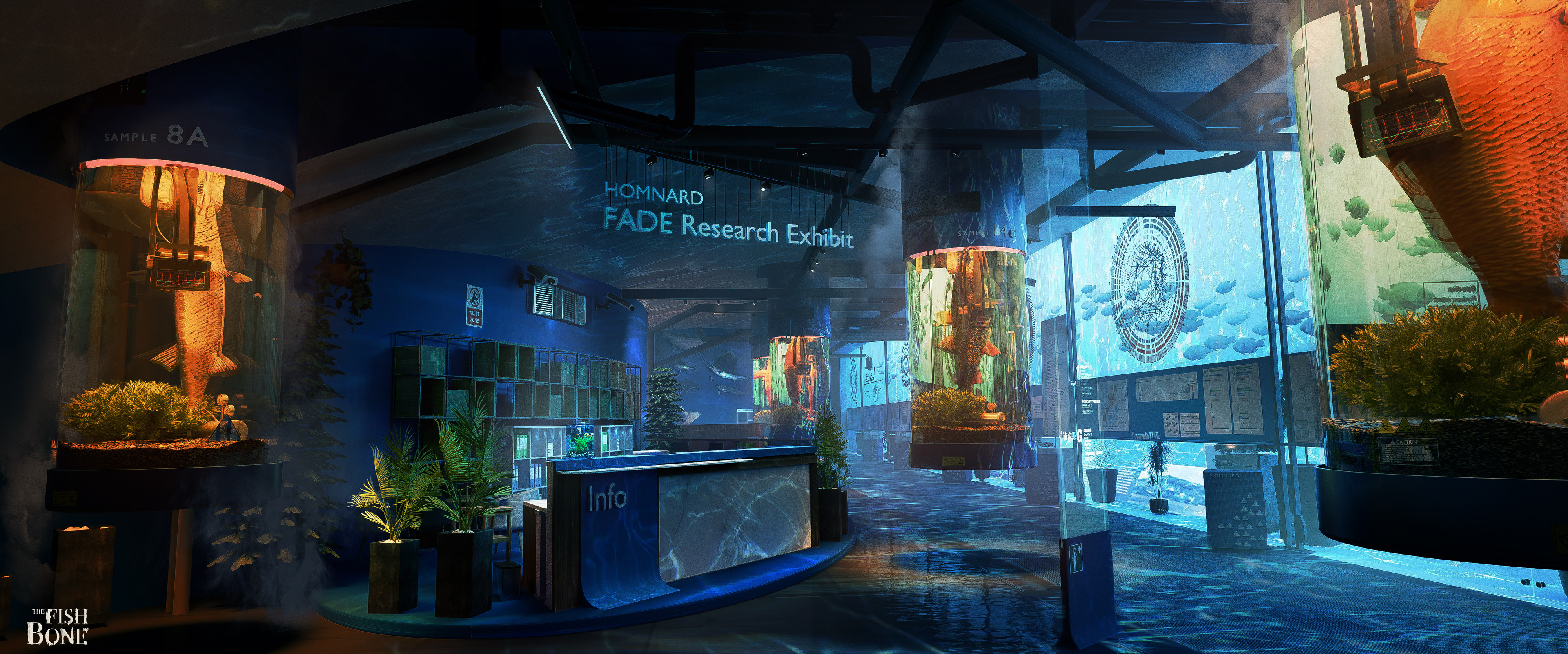 This is the exhibit where Homnard Medtech showcase their research on the disease named "Fade"