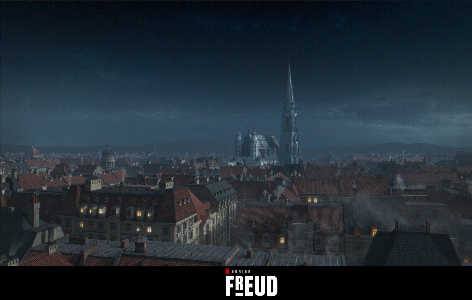 procedural generated cityscape rendered in clarisse