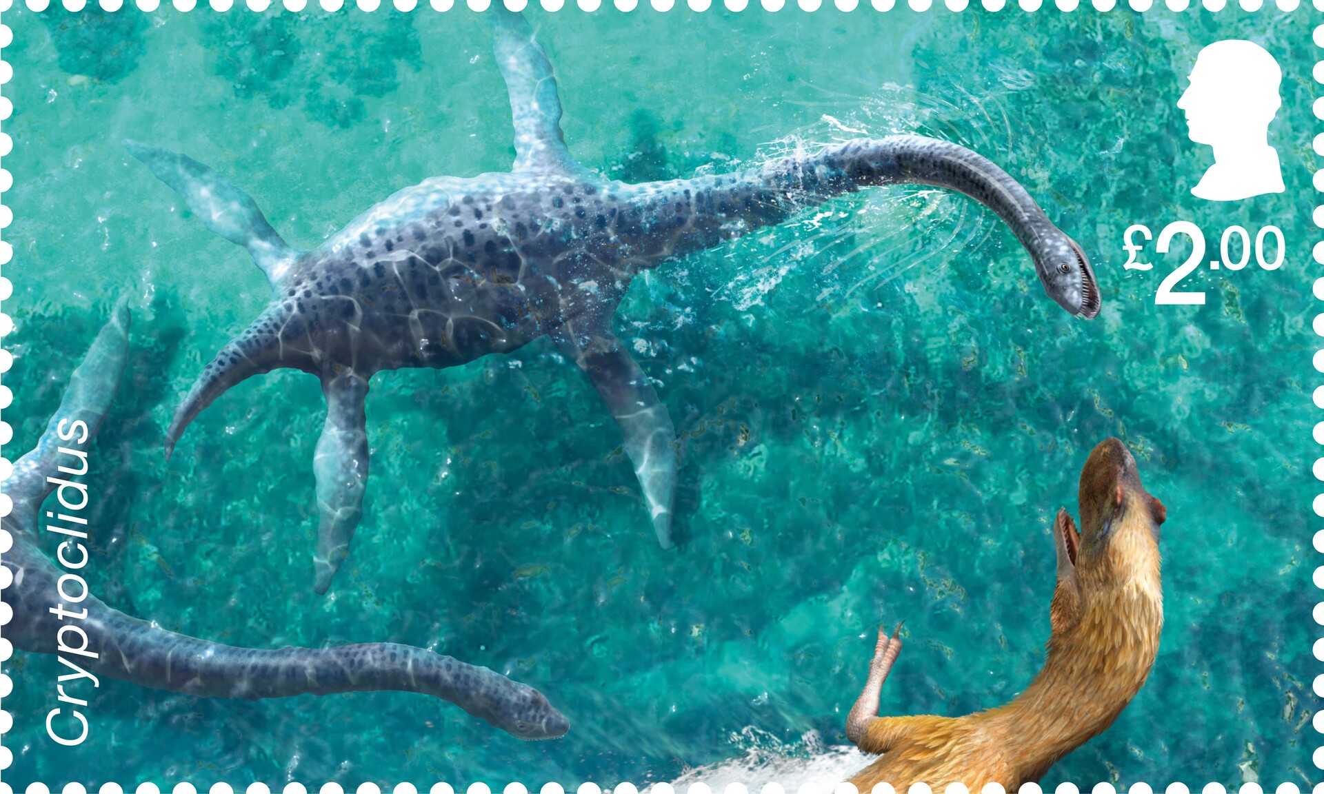 Joshua dunlop cryptoclidus age of the dinosaurs royal mail stamps