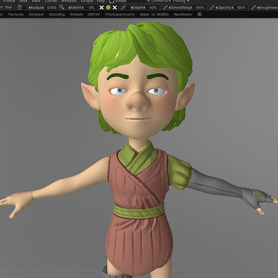 Start to paint detail in 3D-Coat