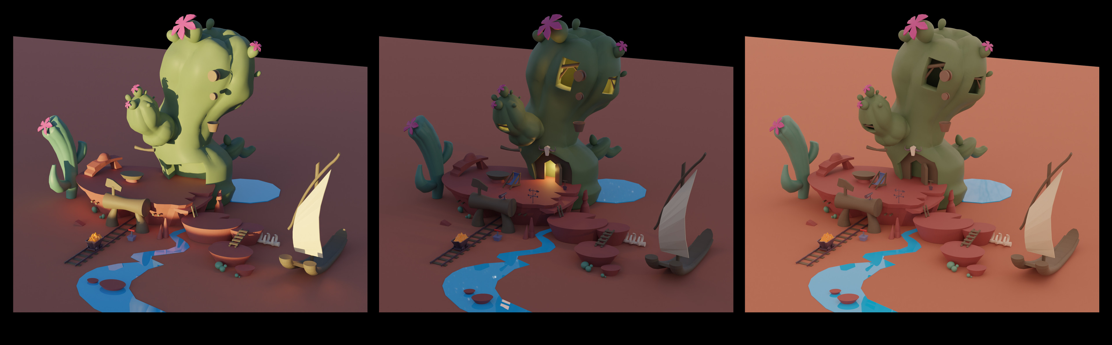 Lighting exploration in Blender