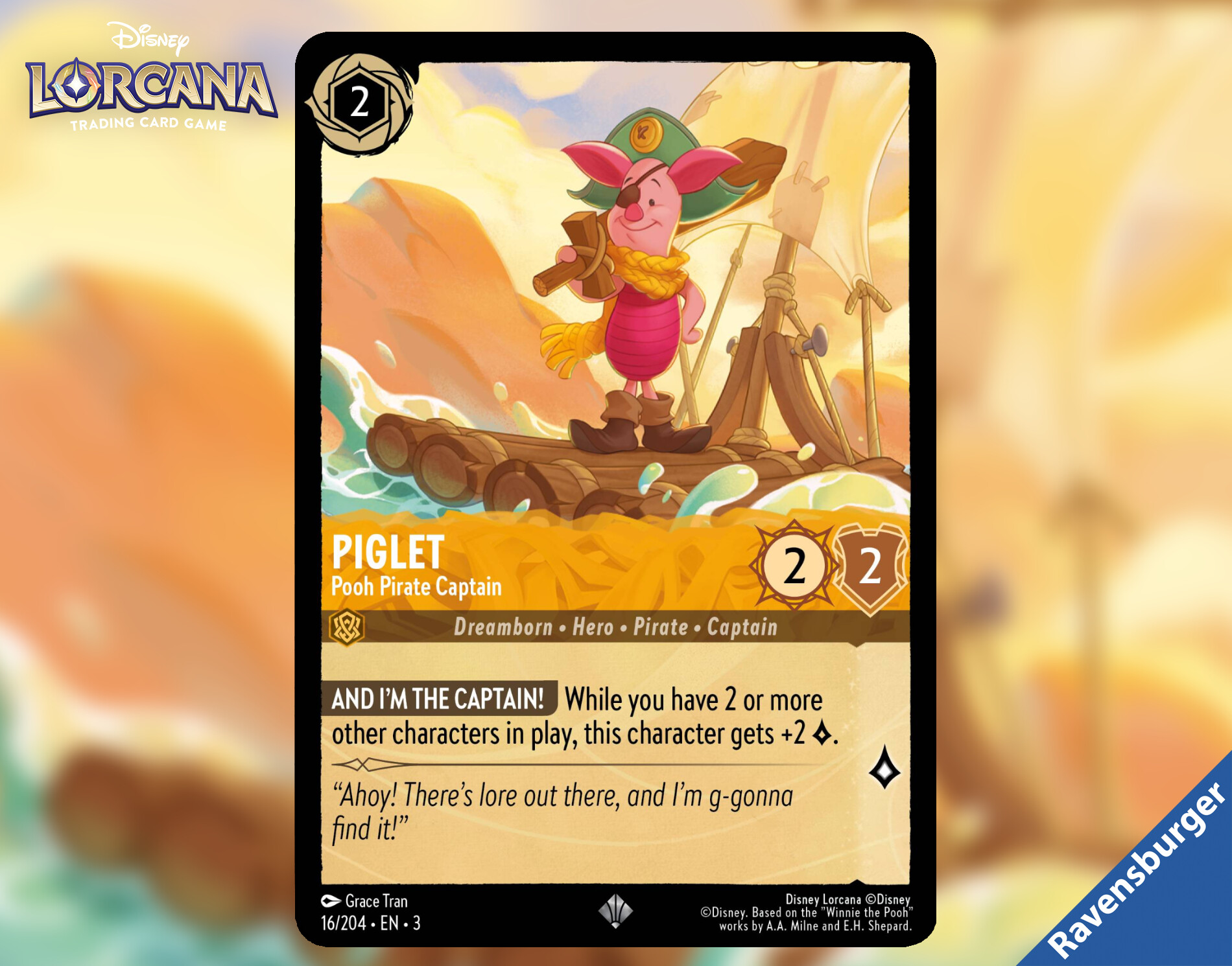 Grace Tran (Tran Tu An) - Lorcana - Piglet: Pooh Pirate Captain