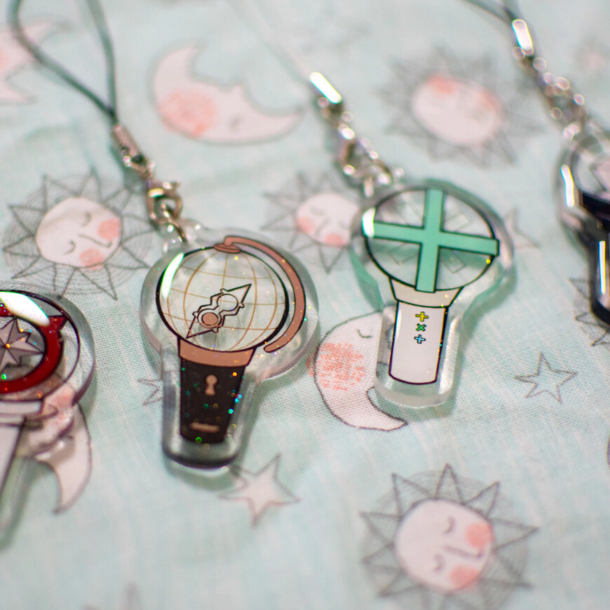 ArtStation - KPOP LIGHTSTICK KEYCHAINS