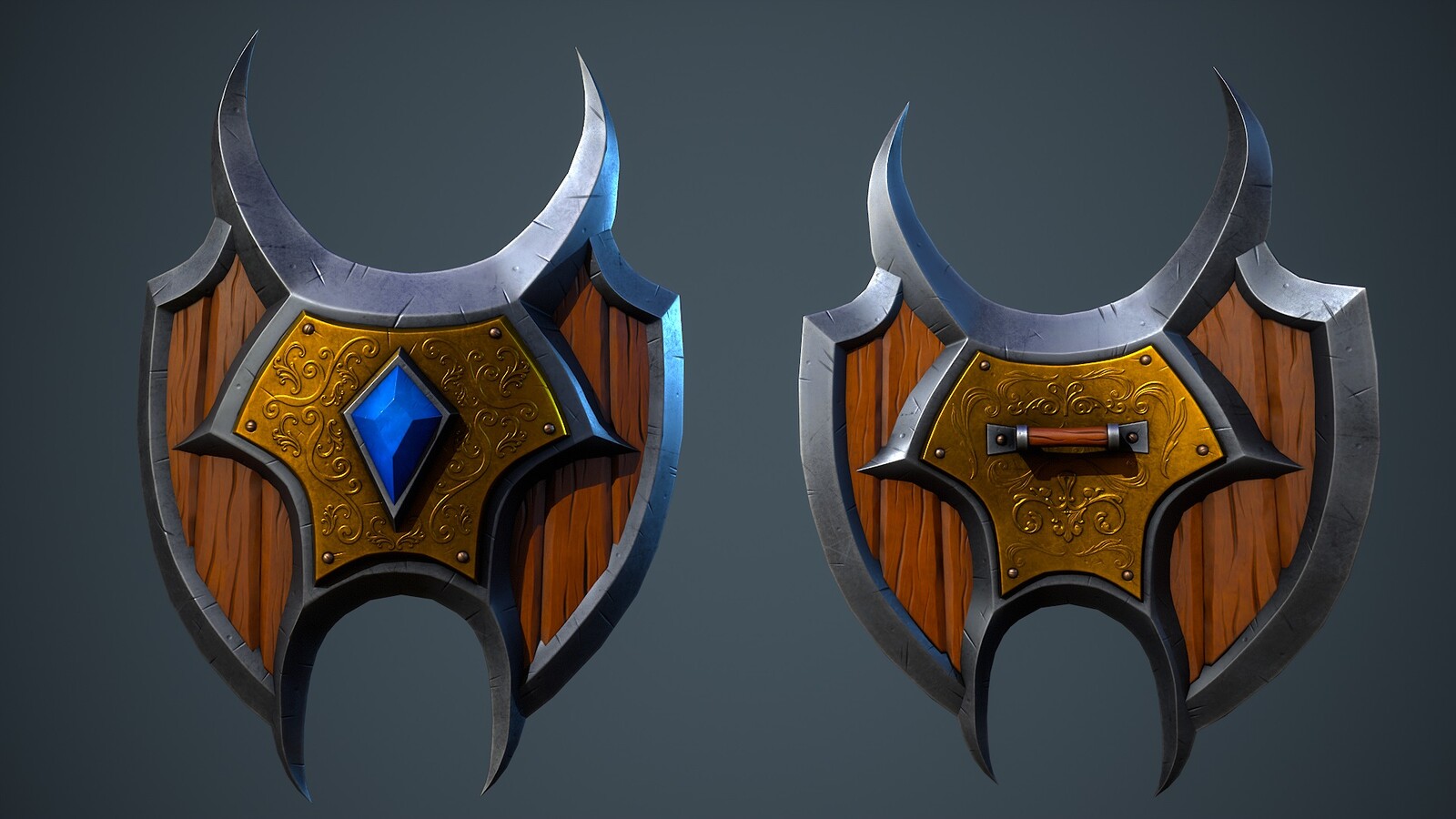 Stylized Fantasy Shield 03