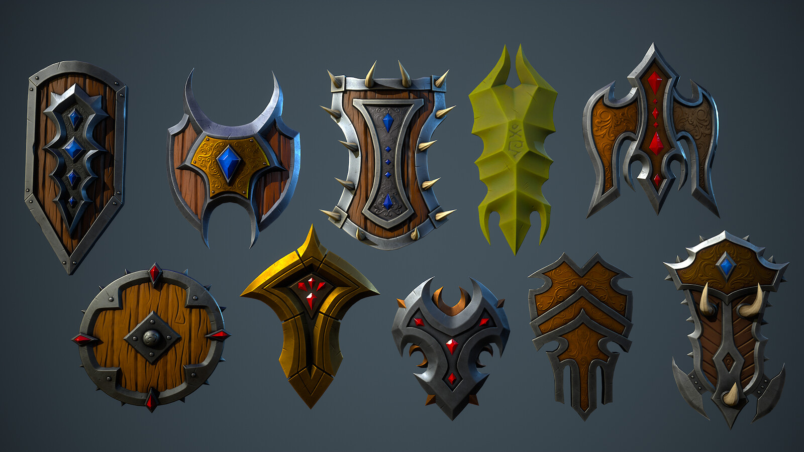 Stylized Fantasy Weapons Vol 02 : Shields