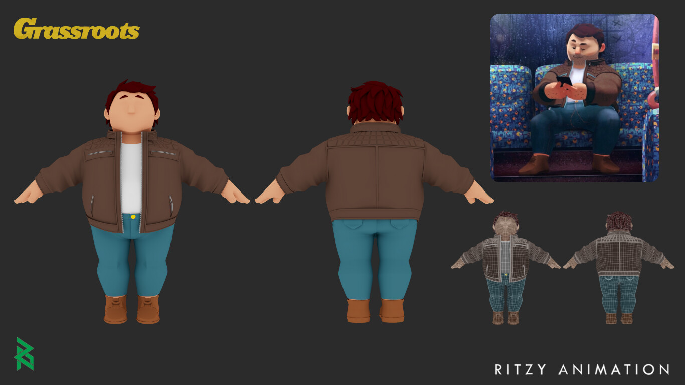 Responsible for modeling of the clothing