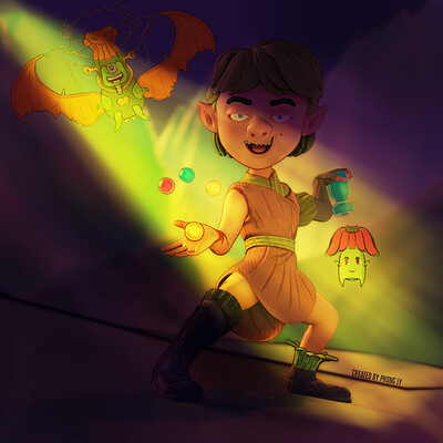 Draw 2 new characters before sculpting them in Blender
