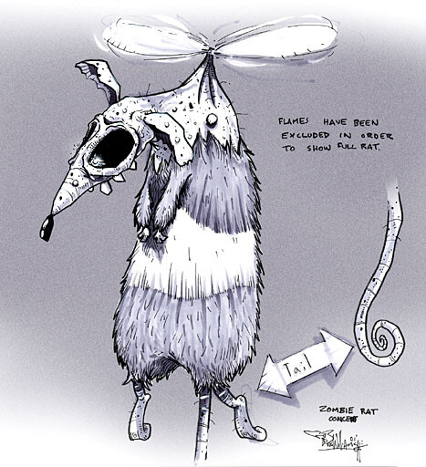 Flying Zombie Rat I