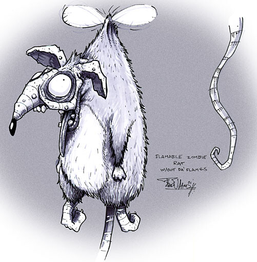 Flying Zombie Rat II