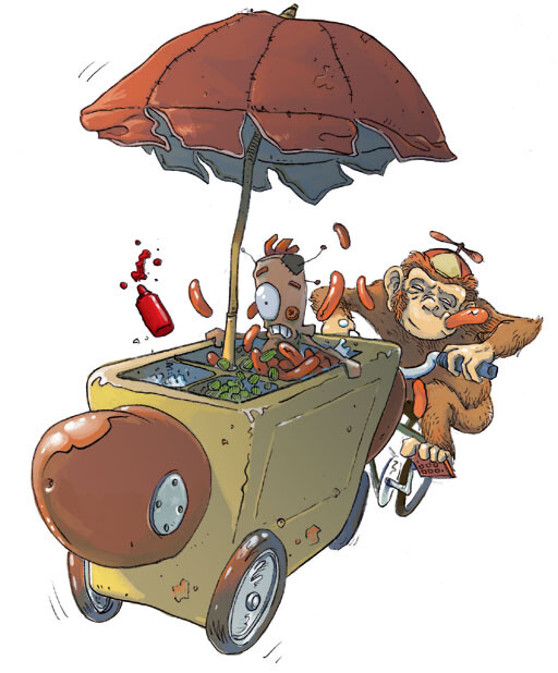 Hot Dog Kart Level. 