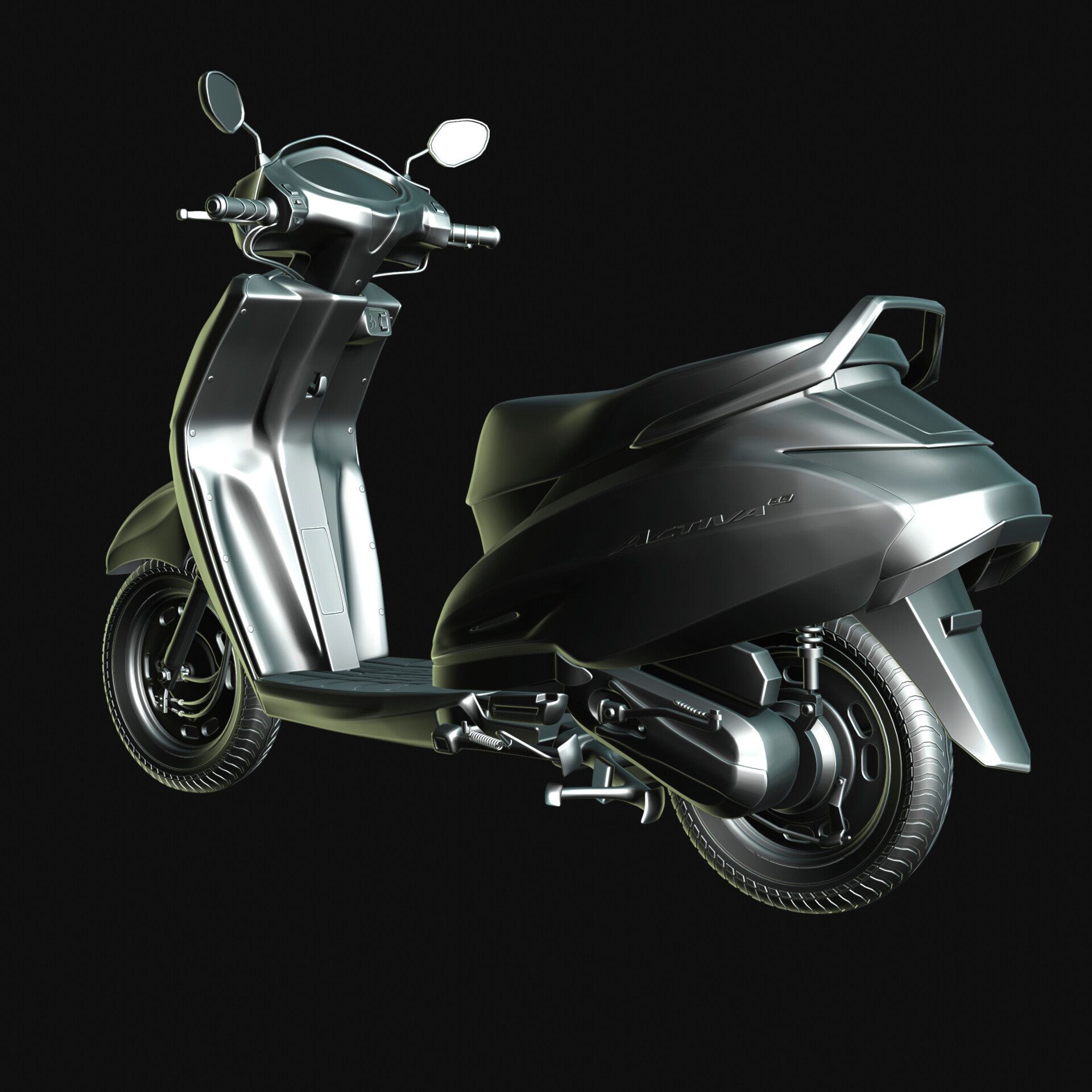 ArtStation Honda Activa 6G model scooter Blender - Main Image