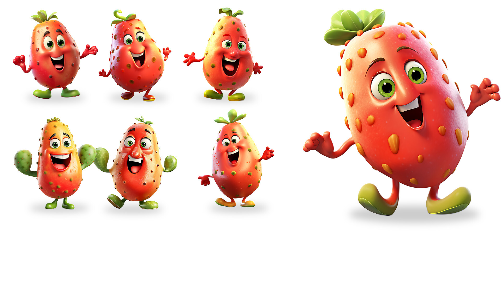ArtStation - 3D Fruits and Vegetables Character's with Multiple Actions ...
