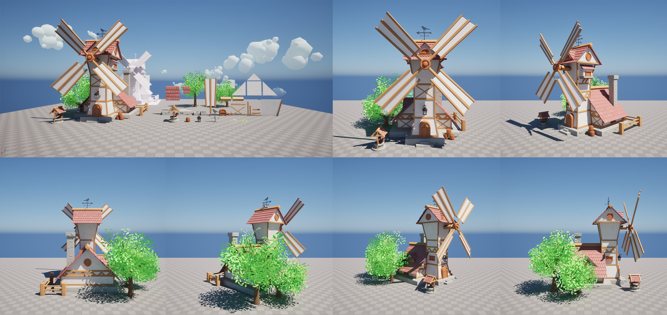 different angle of the windmill