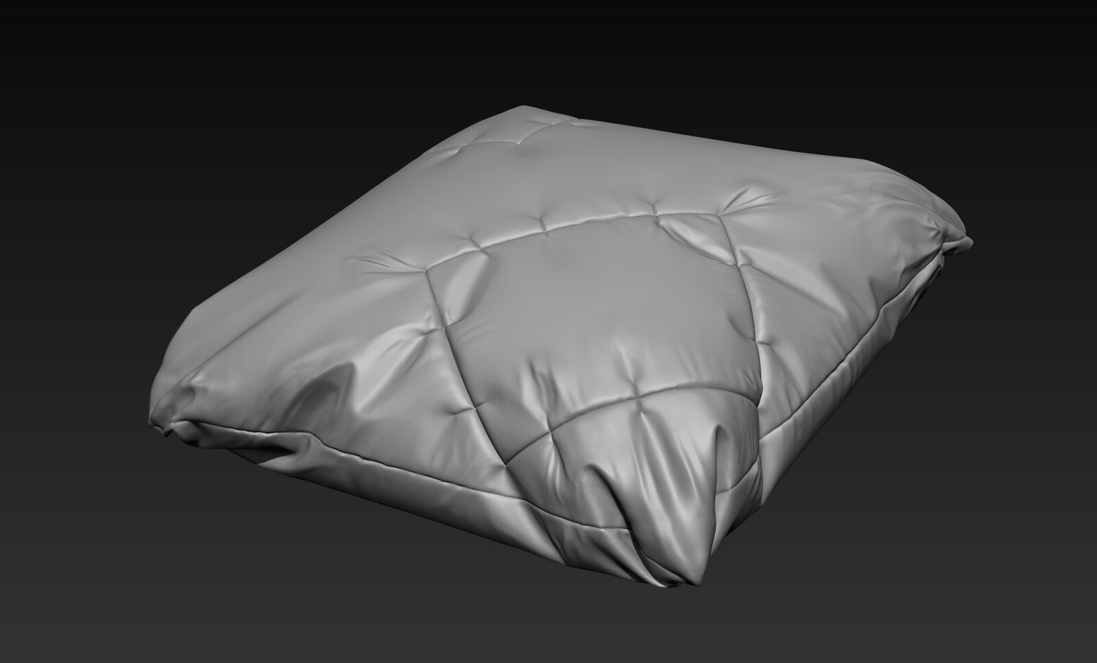 Pillow zbrush sculpt render