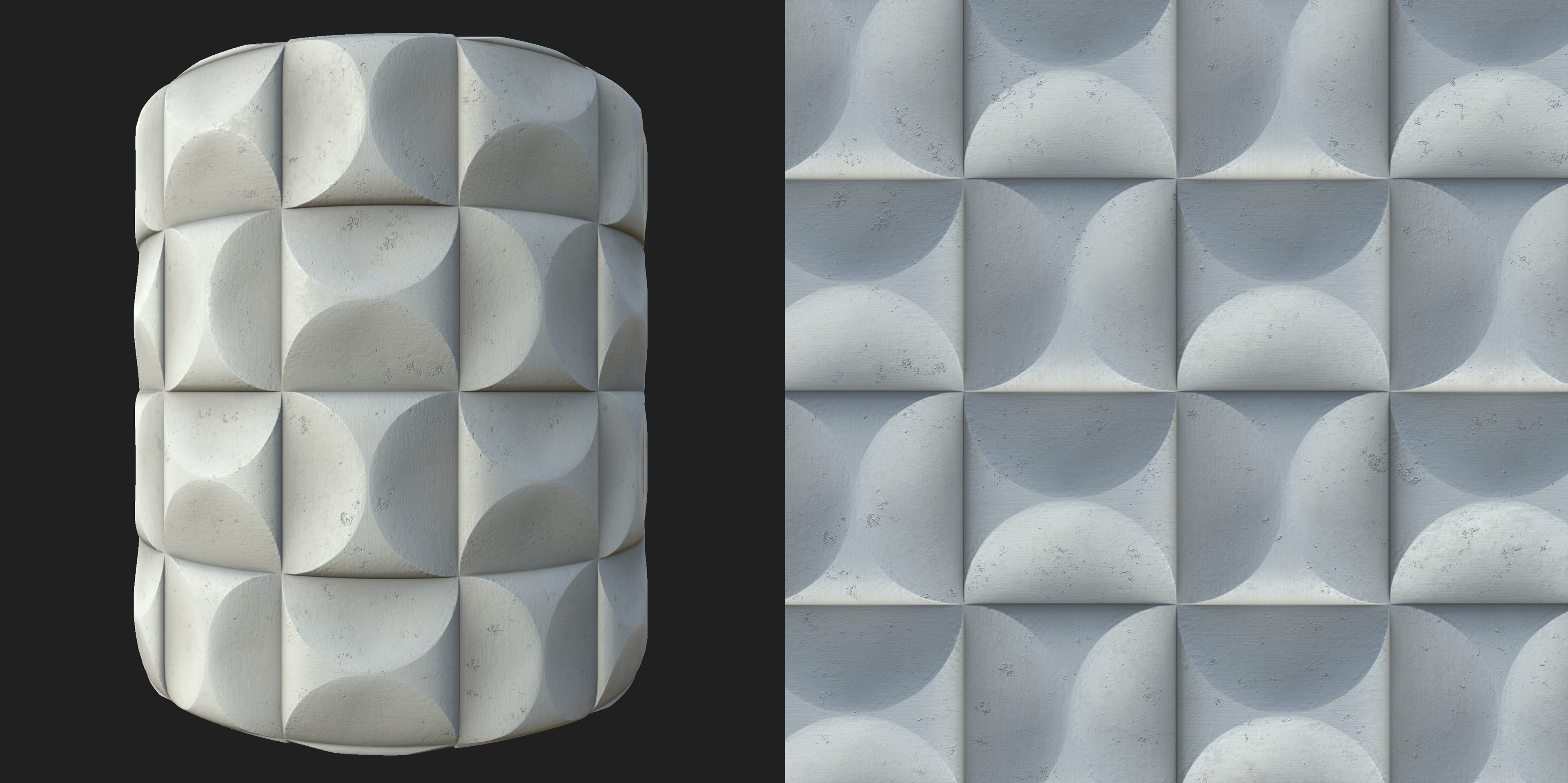 going for more of a plaster look here