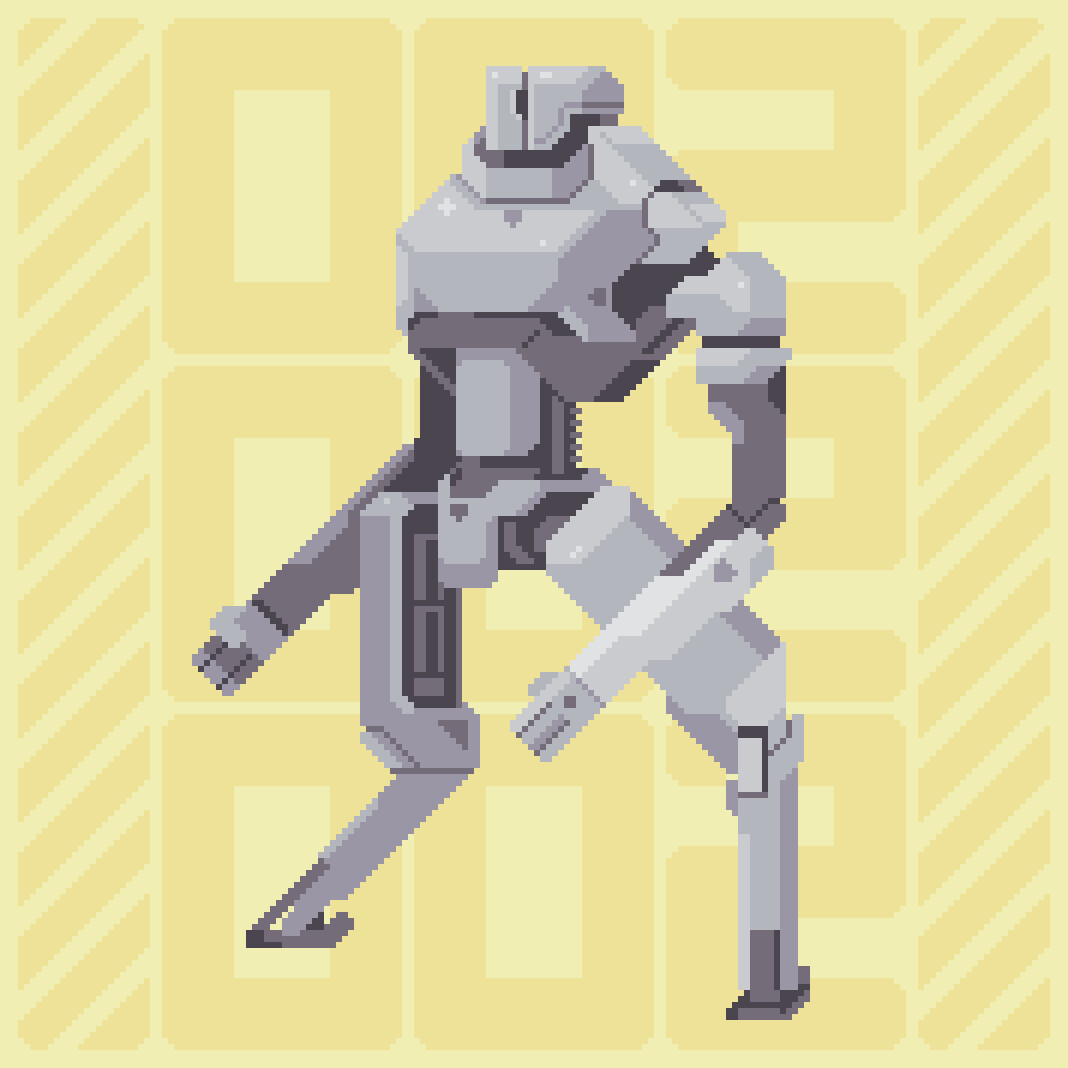 ArtStation - mech pixel art