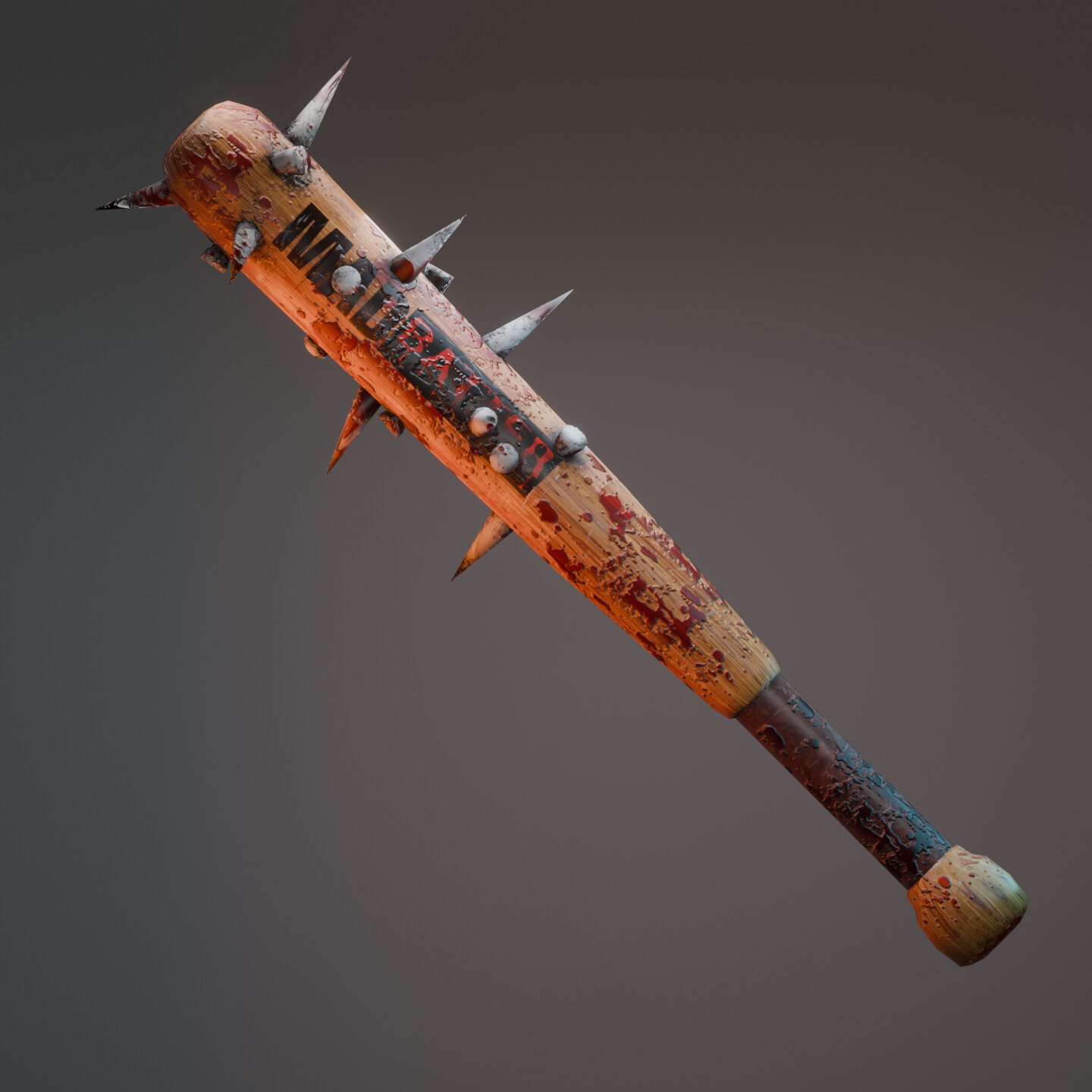 ArtStation - MADBatter: Realistic Spiked Bat Weapon