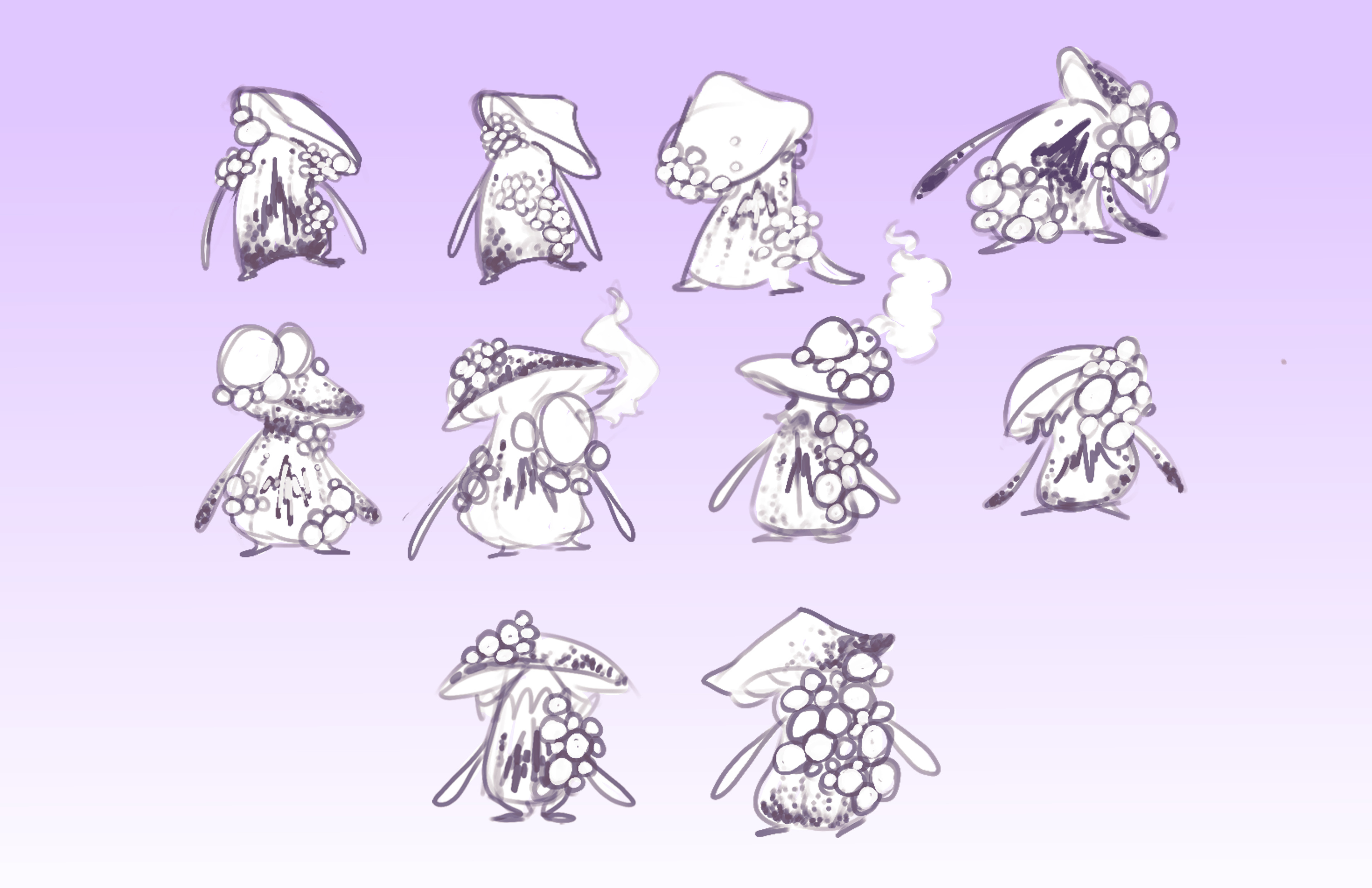 Hypbrid Shroom Concept sketches