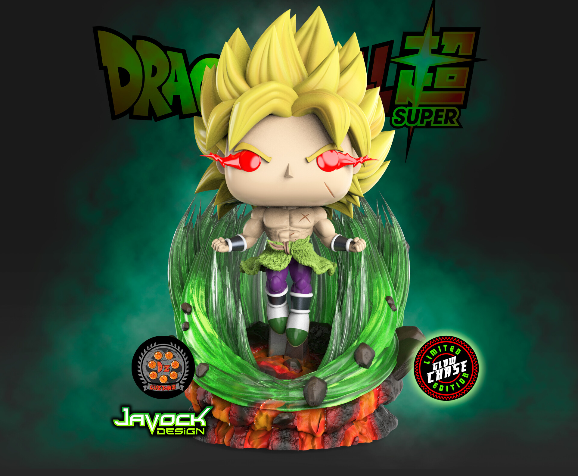 ArtStation Broly Power Dragon Ball Super Funko Custom Pop