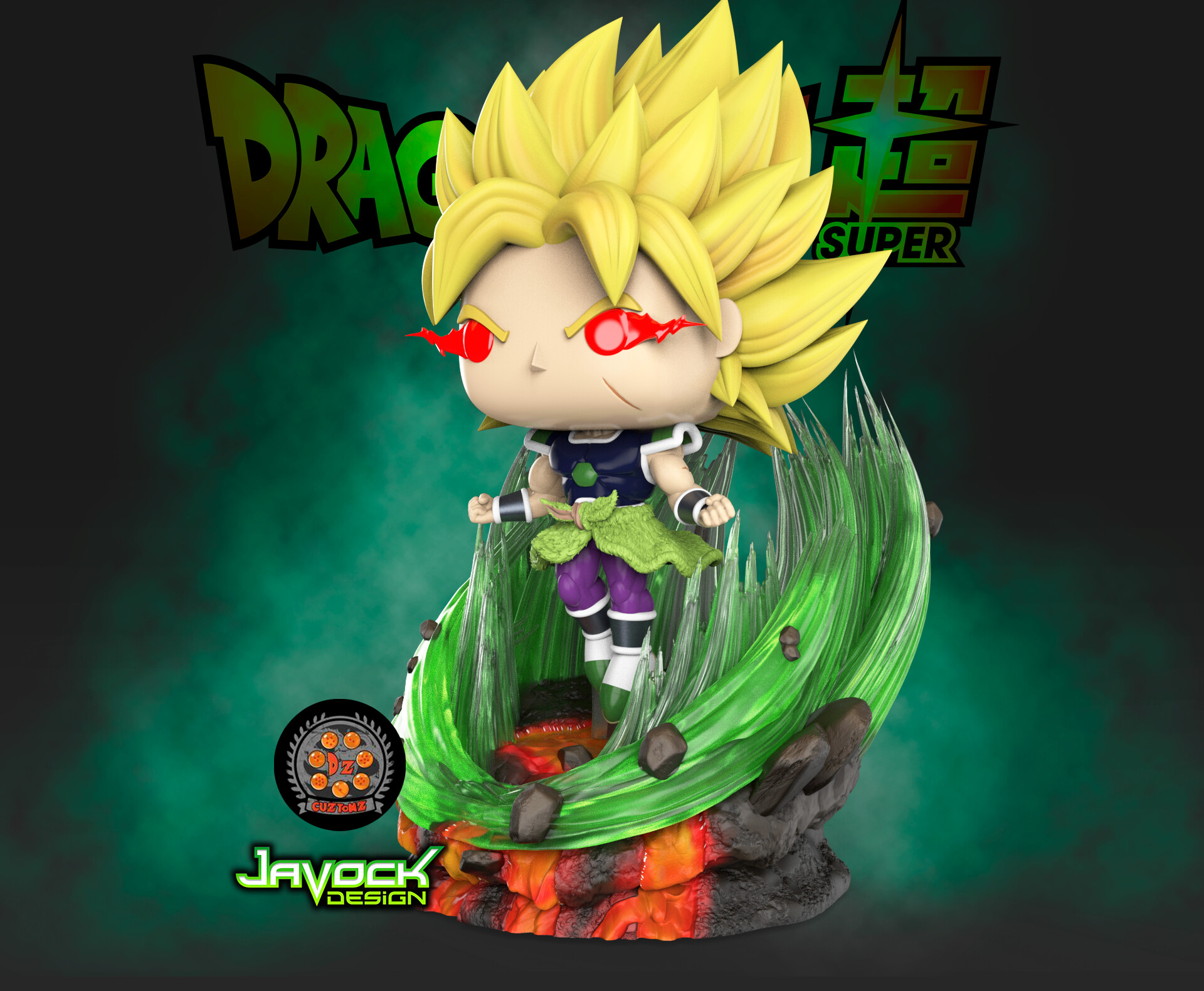 ArtStation Broly Power Dragon Ball Super Funko Custom Pop
