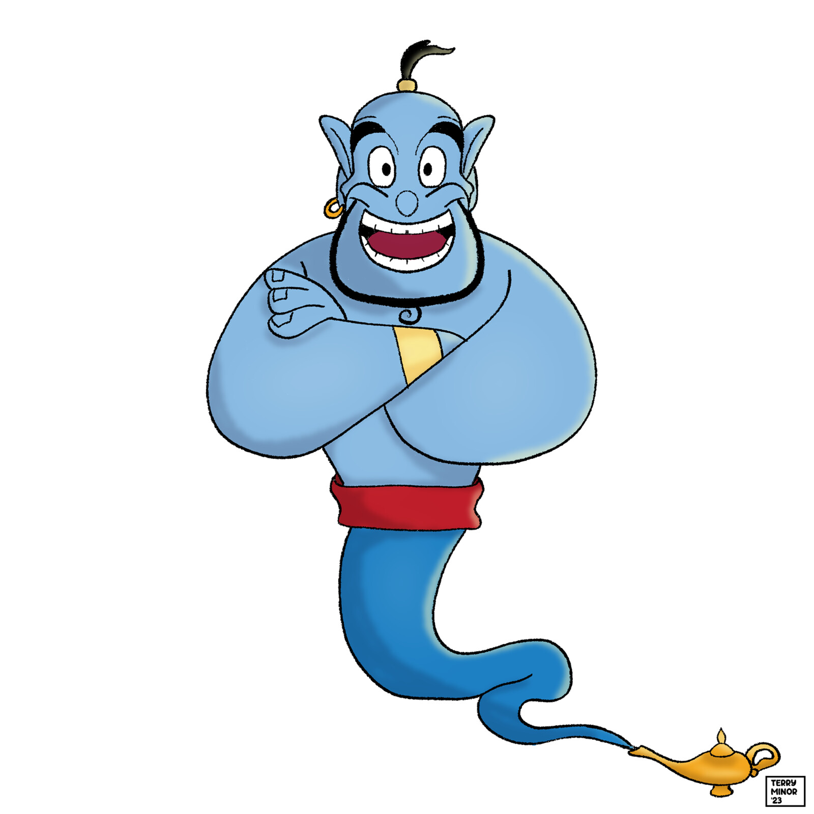 Aladin Genie Illustration