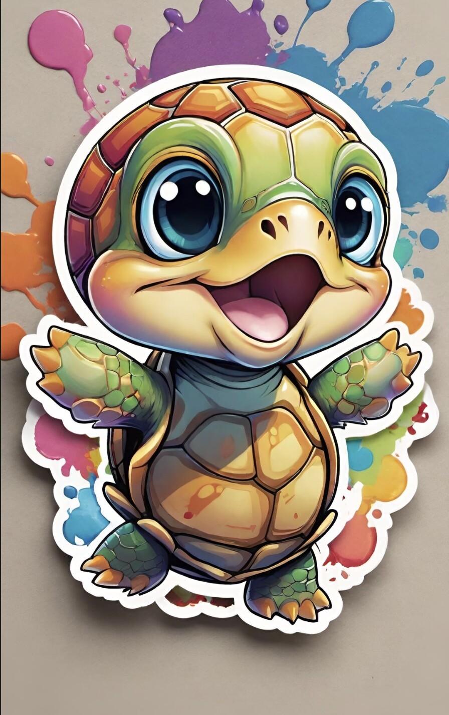 ArtStation - Stickers Schildpadden