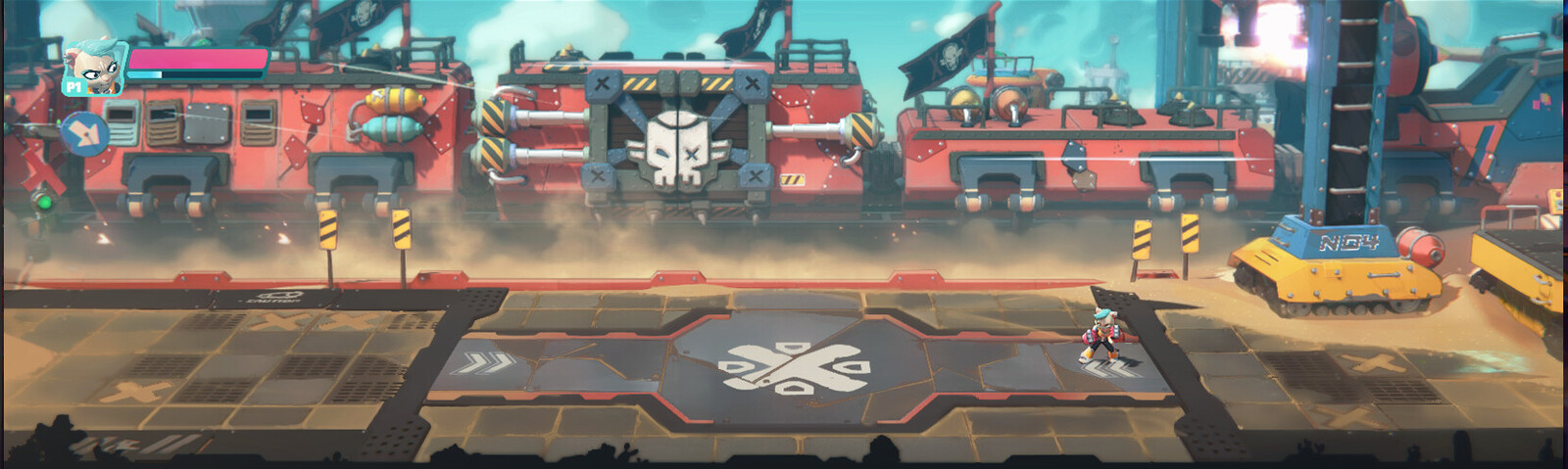 From greyblock to creation of tileable floor assets, crane asset  as well as level design in Unity. Was also responsible for majority of the texturing for the game. The train was created by a hard surface artist which I then textured.