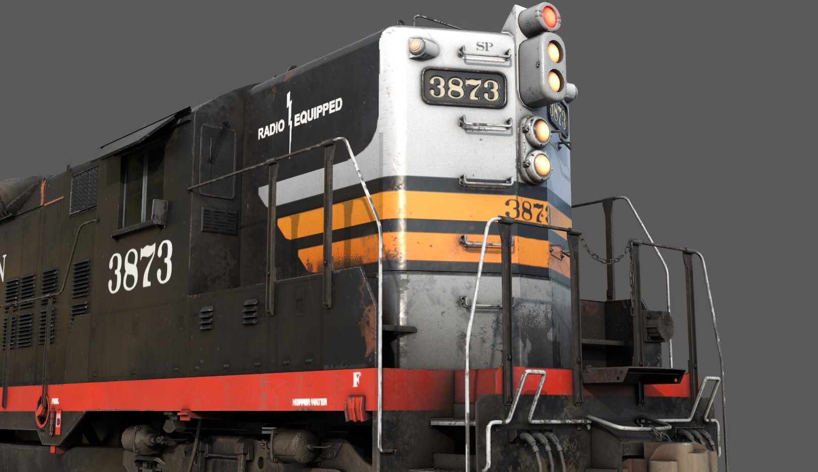 Justin Hyland Southern Pacific EMD GP9 3d Model