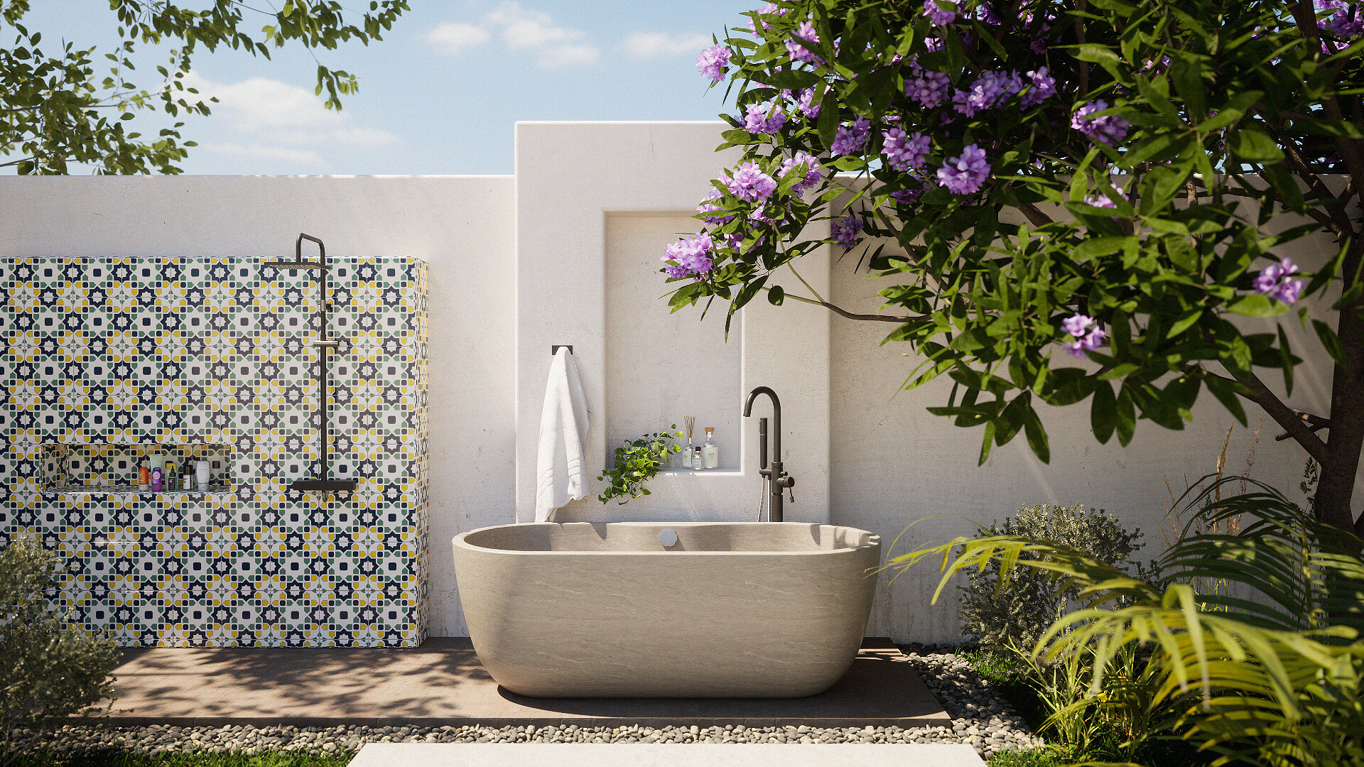 ArtStation - Outdoor Bath