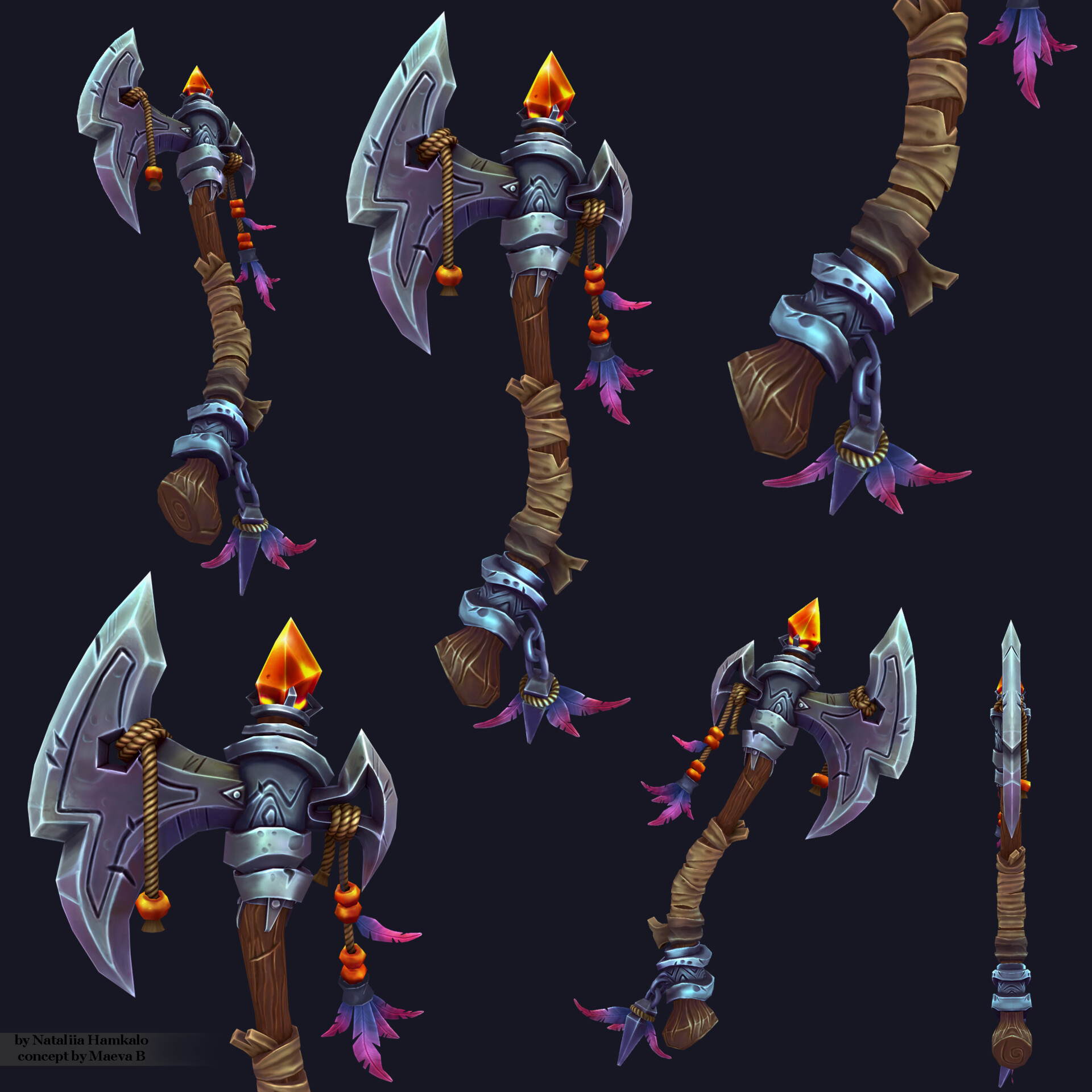 ArtStation - Stylized Handpainted Axe