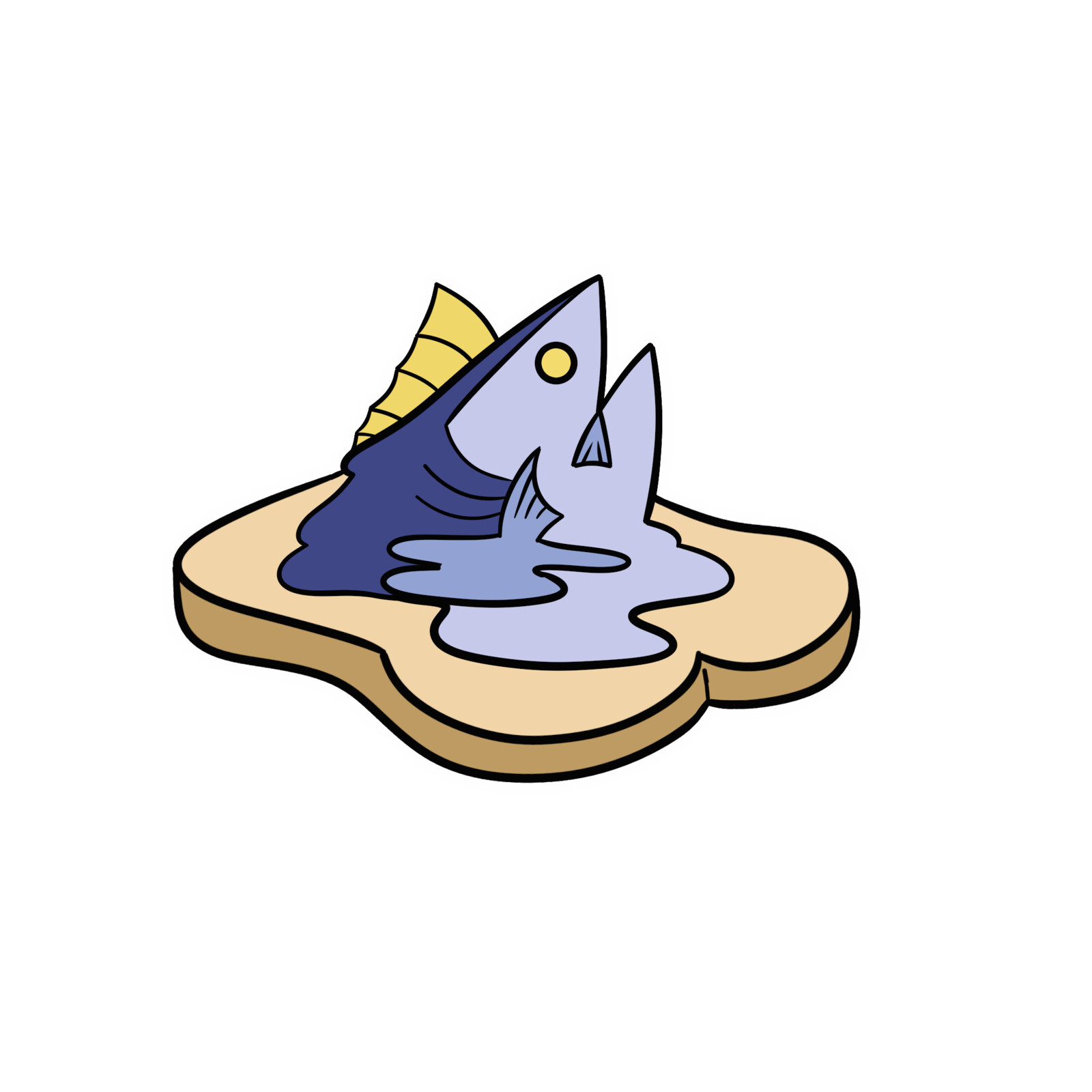 Colourization of the Tuna Melt Media logo, with a slice of bread added, to add to the sandwich theme.