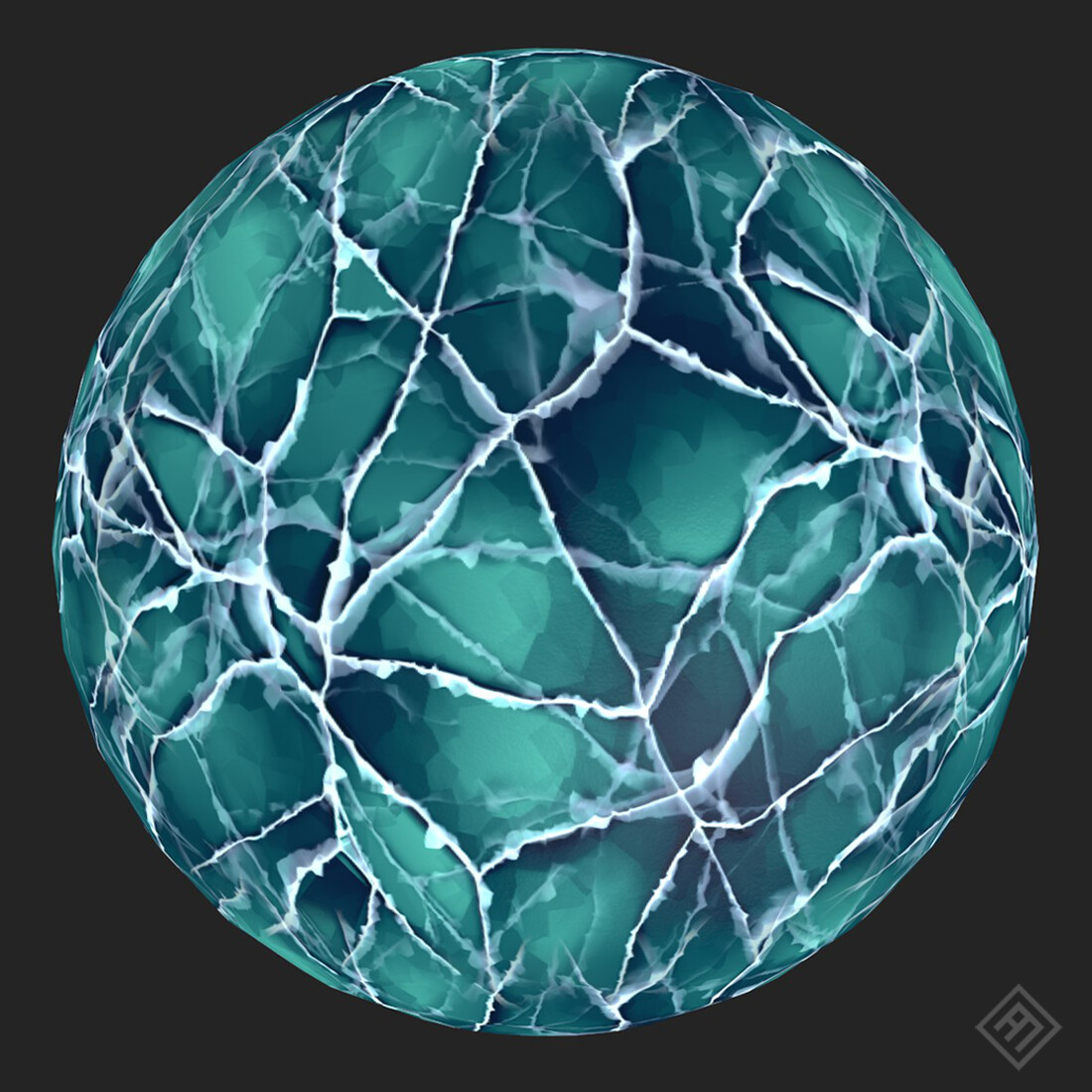 Render of the preset "Stylized Turquoise"