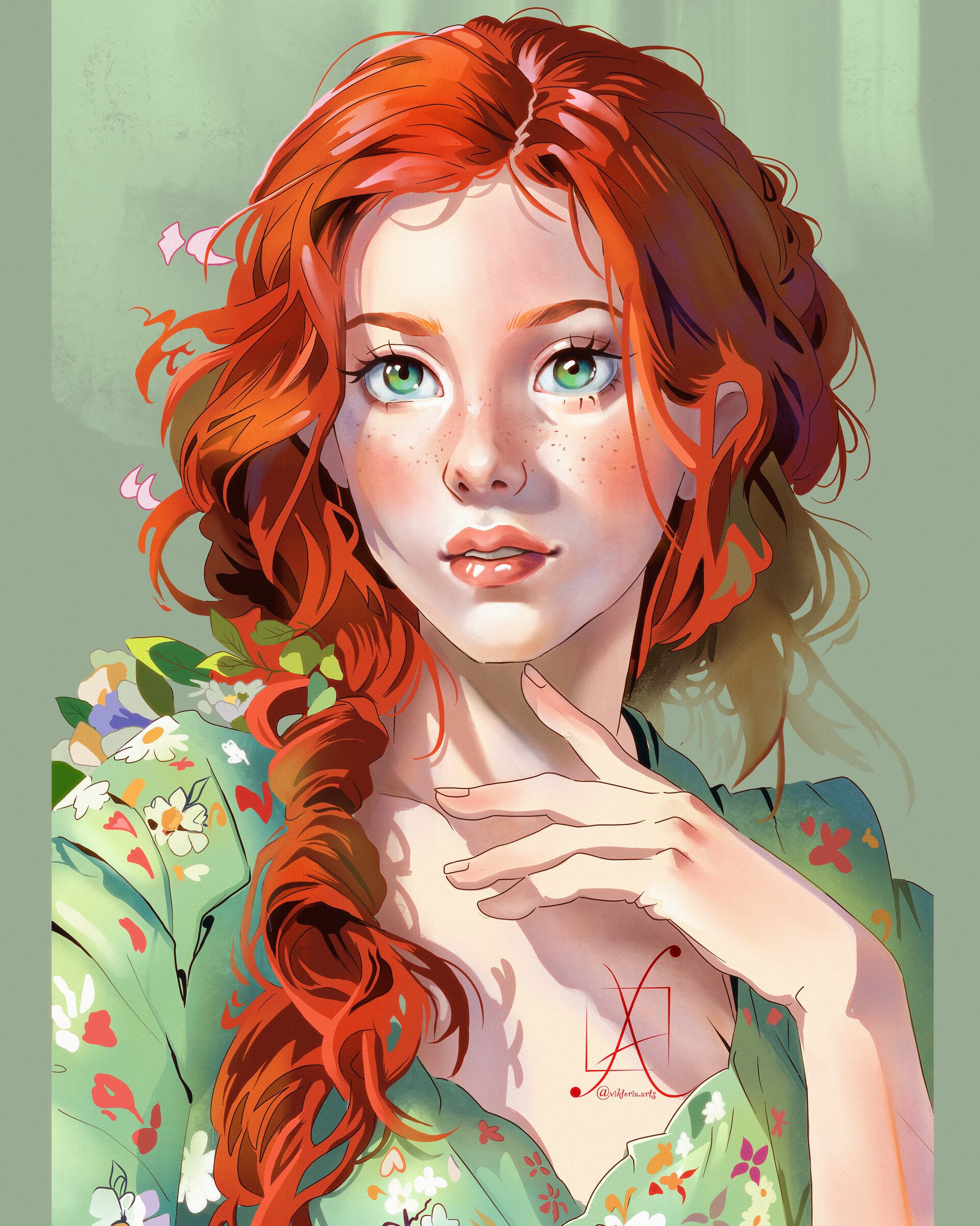 ArtStation - Spring girl