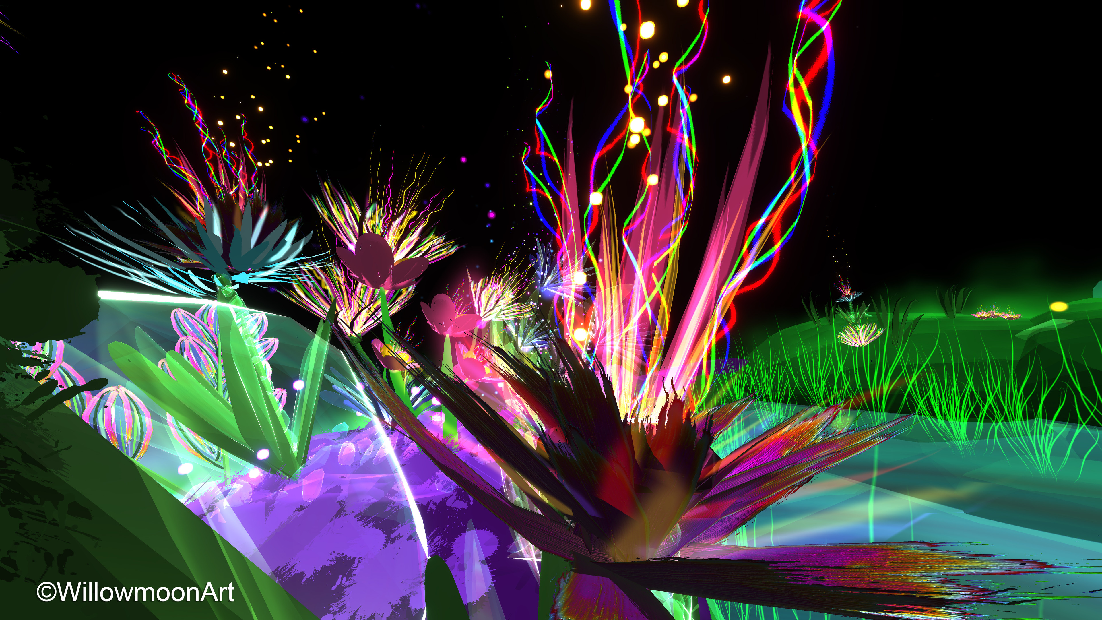 Flaming Flower from Song of the Willow Tree